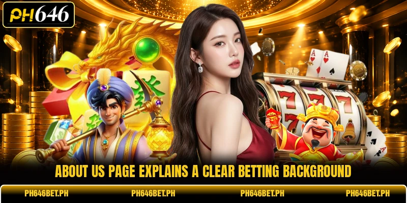 About us page explains a clear betting background About us page explains a clear betting background