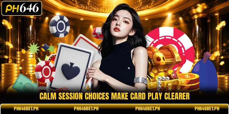 Calm session choices make card play clearer