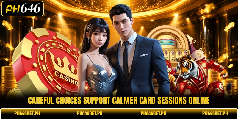 Careful choices support calmer card sessions online