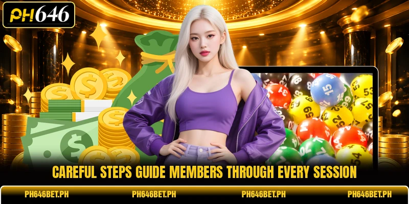 Careful steps guide members through every session