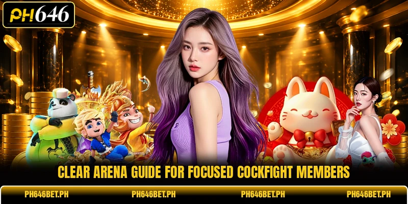 Clear arena guide for focused cockfight members