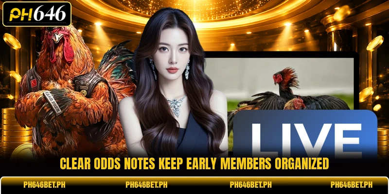 Clear odds notes keep early members organized