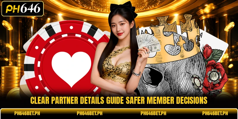 Clear partner details guide safer member decisions Clear partner details guide safer member decisions
