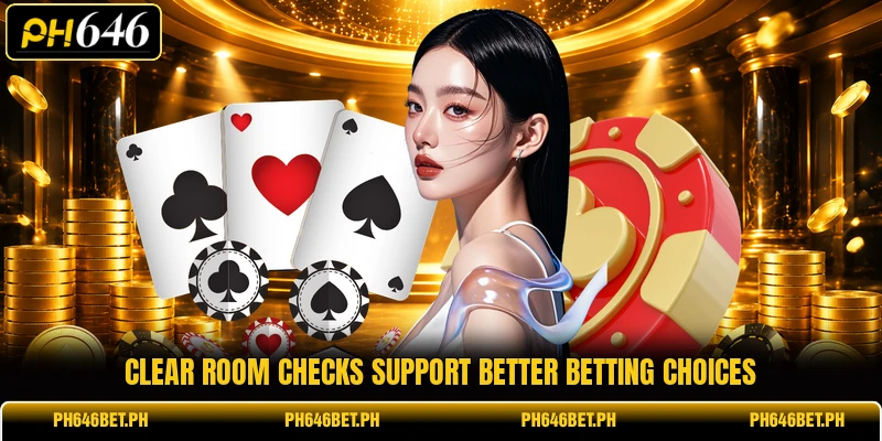 Clear room checks support better betting choices