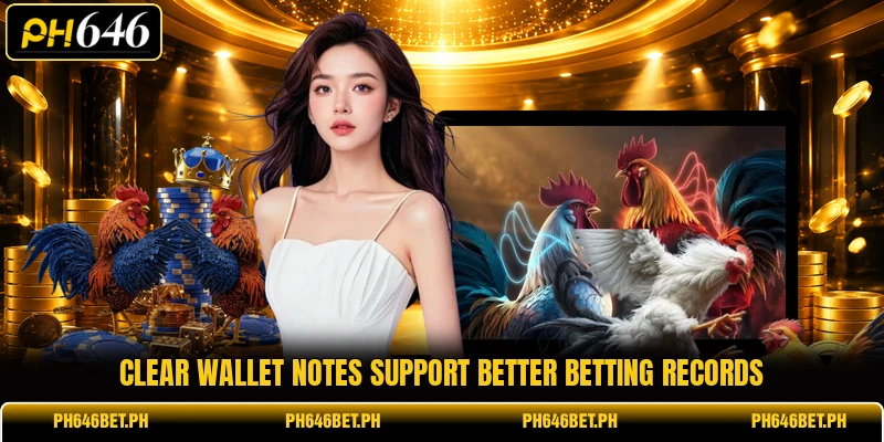 Clear wallet notes support better betting records