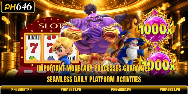 Important monetary processes guarantee seamless daily platform activities