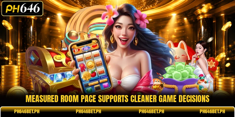Measured room pace supports cleaner game decisions