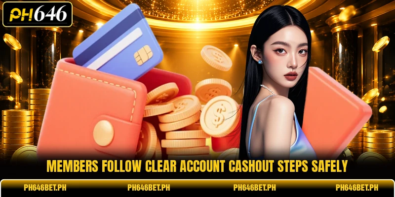 Members follow clear account cashout steps safely Members follow clear account cashout steps safely