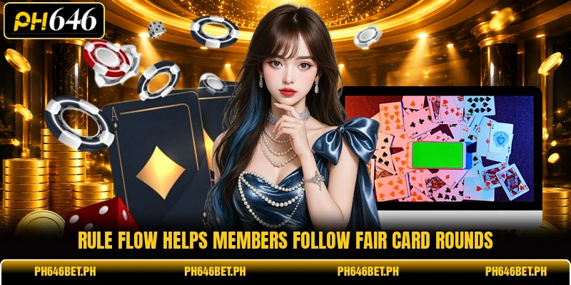 Rule flow helps members follow fair card rounds