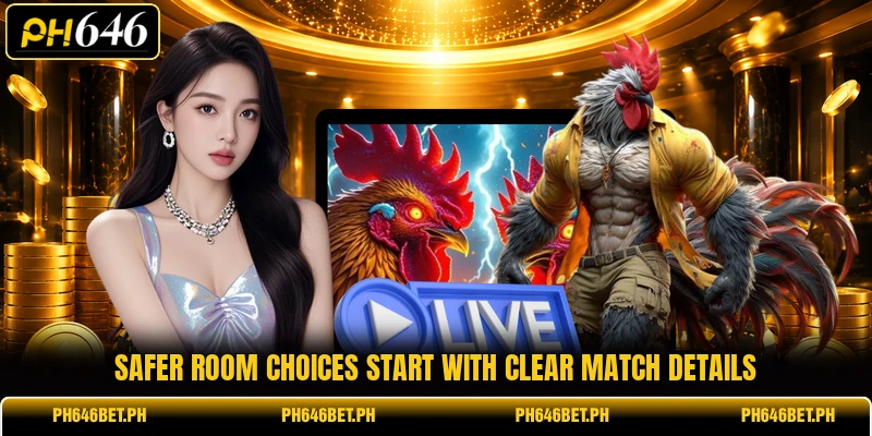 Safer room choices start with clear match details