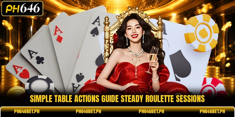 Simple table actions guide steady roulette sessions