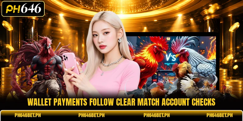 Wallet payments follow clear match account checks